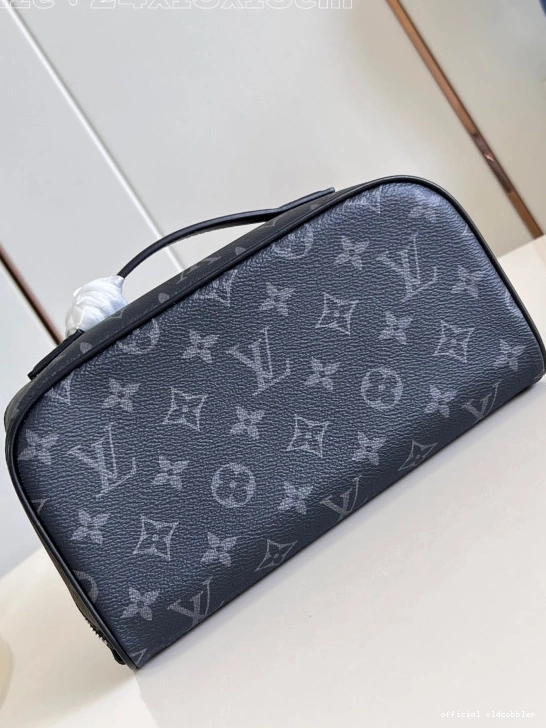 Official oldcobbler TOILETRY LOUIS BAG-24*13*13CM VUITTON 0723